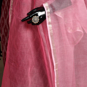 Plain Double Shade Cotton Kota Doria Dupatta 12
