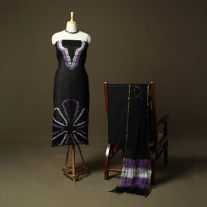 Kota Doria Cotton Shibori Tie-Dye 3pc Unstitched Dress Material 18