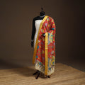 Srikalahasti Pen Work Kalamkari Bangalore Silk Figure Handpainted Dupatta 54