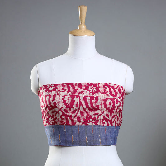 Pink - Hand Batik Printed Cotton Blouse Piece
