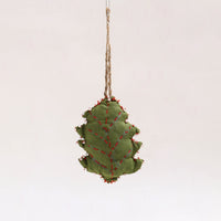 Tree - Upcycled Thread & Beadwork X-Mas Decor Hanging 05