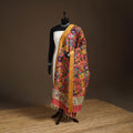 Srikalahasti Pen Work Kalamkari Bangalore Silk Figure Handpainted Dupatta 69