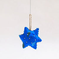 Star - Upcycled Beadwork X-Mas Decor Hanging 09