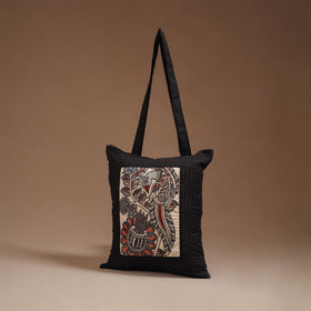 Srikalahasti Handpainted Kalamkari Shoulder Bag by Dwarka Plus 01
