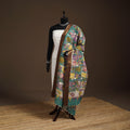 Srikalahasti Pen Work Kalamkari Bangalore Silk Figure Handpainted Dupatta 70
