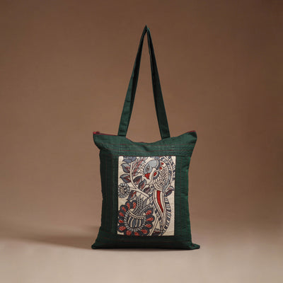 Srikalahasti Handpainted Kalamkari Shoulder Bag by Dwarka Plus 02