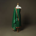 Green - Dharwad Woven Mercerised Cotton 3pc Unstitched Dress Material Suit Set 52