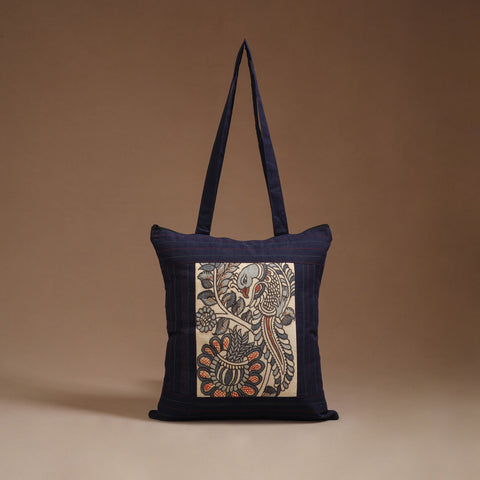 Srikalahasti Handpainted Kalamkari Shoulder Bag by Dwarka Plus 03