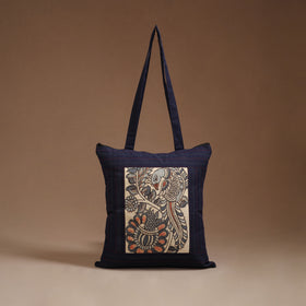 Srikalahasti Handpainted Kalamkari Shoulder Bag by Dwarka Plus 03