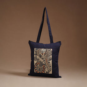 Srikalahasti Handpainted Kalamkari Shoulder Bag by Dwarka Plus 03
