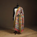 Srikalahasti Pen Work Kalamkari Bangalore Silk Figure Handpainted Dupatta 72
