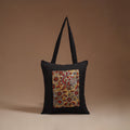 Srikalahasti Handpainted Kalamkari Shoulder Bag by Dwarka Plus 04