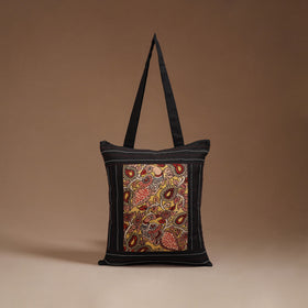 Srikalahasti Handpainted Kalamkari Shoulder Bag by Dwarka Plus 05