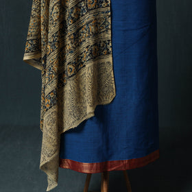 Mangalagiri Handwoven 2pc Cotton Unstitched Dress Material Kurta Set with Jewellery 15