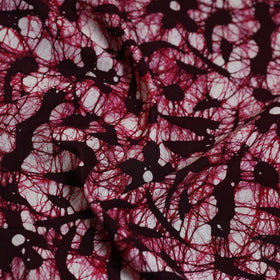 Purple - Hand Batik Printed Cotton Blouse Piece