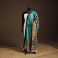 Srikalahasti Pen Work Kalamkari Bangalore Silk Figure Handpainted Dupatta 80