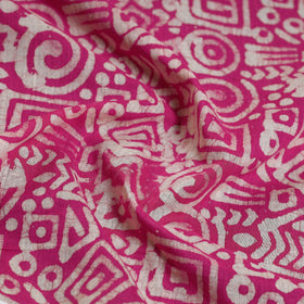 Pink - Hand Batik Printed Cotton Blouse Piece