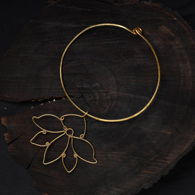 Buy Brass Metal Handcrafted Dokra Choker Necklace
