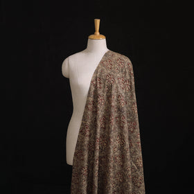 Handwoven Merino Wool Pedana Kalamkari Hand Block Print Natural Dyed Fabric 05