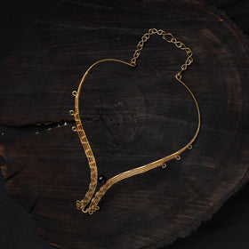 Buy Brass Metal Handcrafted Dokra Choker Necklace
