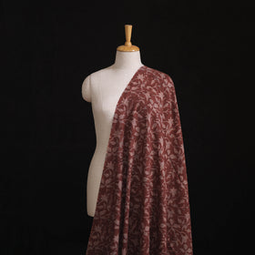 Handwoven Merino Wool Pedana Kalamkari Hand Block Print Natural Dyed Fabric 13