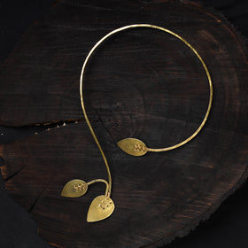 Buy Brass Metal Handcrafted Dokra Choker Necklace