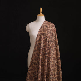 Handwoven Merino Wool Pedana Kalamkari Hand Block Print Natural Dyed Fabric 15