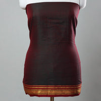 Maroon - Mercerised Cotton 3pc Ilkal Handloom Dress Material 02