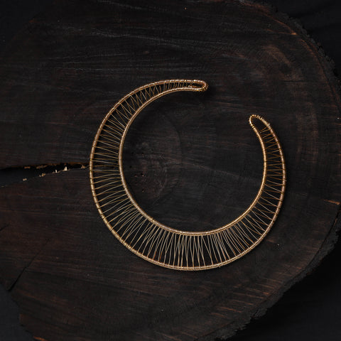 Buy Brass Metal Handcrafted Dokra Choker Necklace