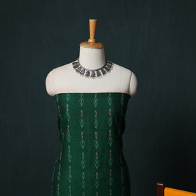 Handloom Cotton 3pc Unstitched Sambalpuri Ikat Dress Material Suit Set 01