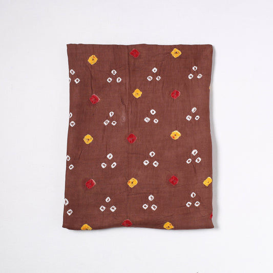 Kutch Bandhani Tie-Dye Satin Cotton Precut Fabric 14