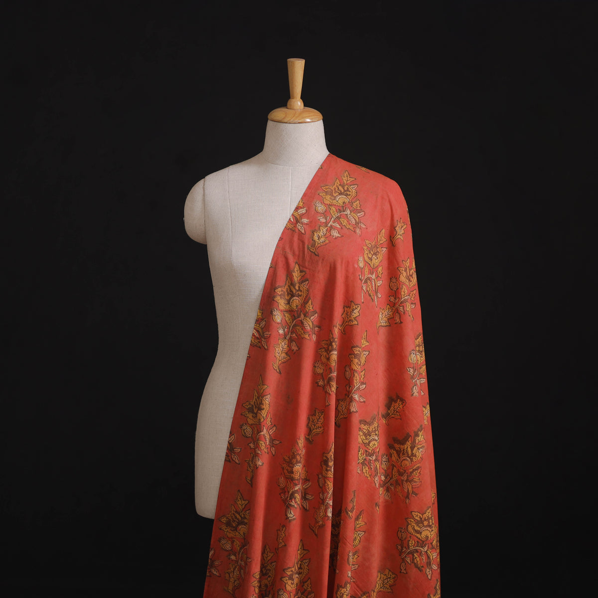 Pomegranate Peel Hand Block Print Cotton Fabric 16