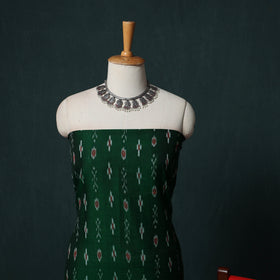 Handloom Cotton 3pc Unstitched Sambalpuri Ikat Dress Material Suit Set 05