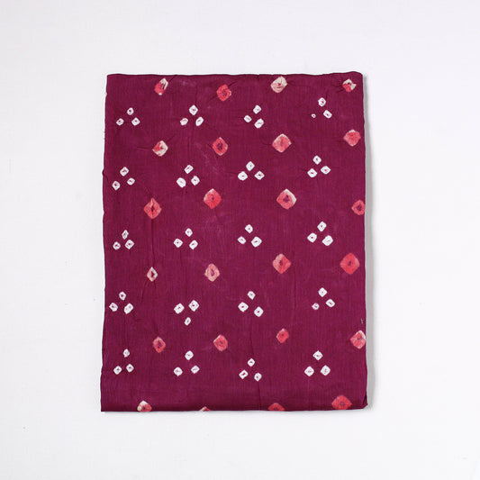 Kutch Bandhani Tie-Dye Satin Cotton Precut Fabric (1.3 meter) 25