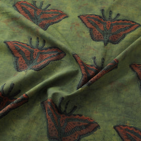 Pomegranate Peel Hand Block Print Cotton Fabric 18
