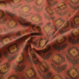 Pomegranate Peel Hand Block Print Cotton Fabric 17