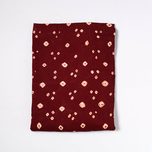 Kutch Bandhani Tie-Dye Satin Cotton Precut Fabric (1.5 meter) 28