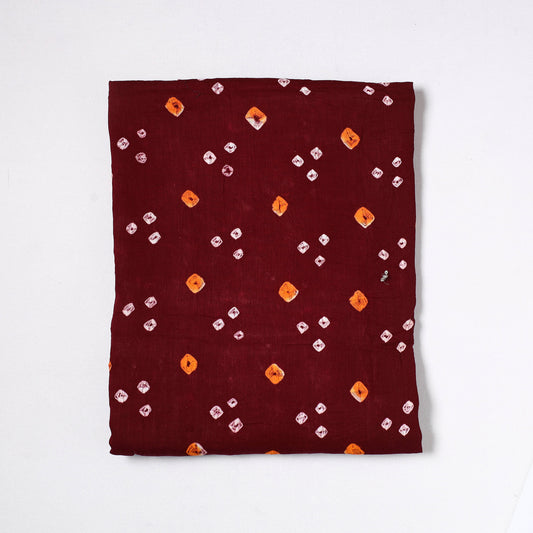 Kutch Bandhani Tie-Dye Satin Cotton Precut Fabric (1.85 meter) 31