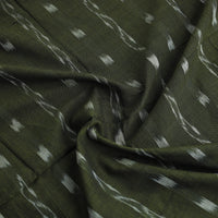 Green - Pure Cotton Sambalpuri Ikat Fabric 04