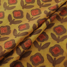 Pomegranate Peel Hand Block Print Cotton Fabric 11