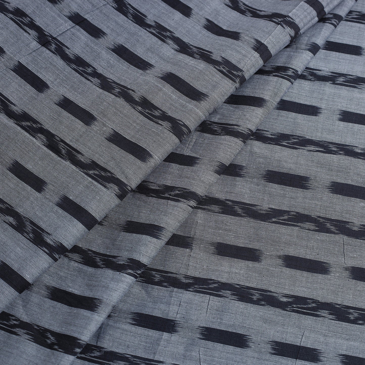 Grey - Pure Cotton Sambalpuri Ikat Fabric 03