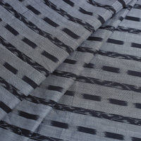 Grey - Pure Cotton Sambalpuri Ikat Fabric 03