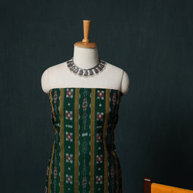 Handloom Cotton 3pc Unstitched Sambalpuri Ikat Dress Material Suit Set 09