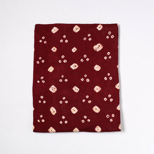 Kutch Bandhani Tie-Dye Satin Cotton Precut Fabric (0.9 meter) 39