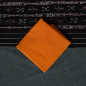 Handloom Cotton 3pc Unstitched Sambalpuri Ikat Dress Material Suit Set 11