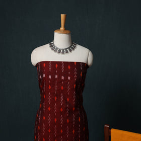 Handloom Cotton 3pc Unstitched Sambalpuri Ikat Dress Material Suit Set 13