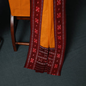 Handloom Cotton 3pc Unstitched Sambalpuri Ikat Dress Material Suit Set 13