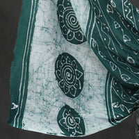 Green - 3pc Cotton Kutch Batik Print Dress Material 27