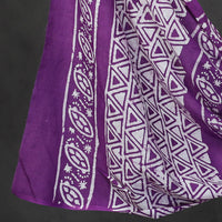 Purple - 3pc Cotton Kutch Batik Print Dress Material 28