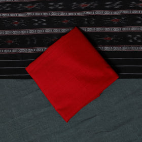 Handloom Cotton 3pc Unstitched Sambalpuri Ikat Dress Material Suit Set 15